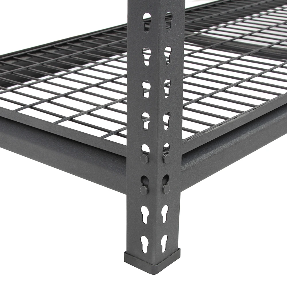 Hot sale 5 Tier heavy duty garage storage system shelves warehouse household goods iron storage racks metal garage