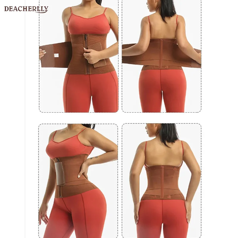 gaine minceur ventre plat Double Control Waist Trainer Girdle Weight Loss Slimming Body Shaper Sports Shapewear