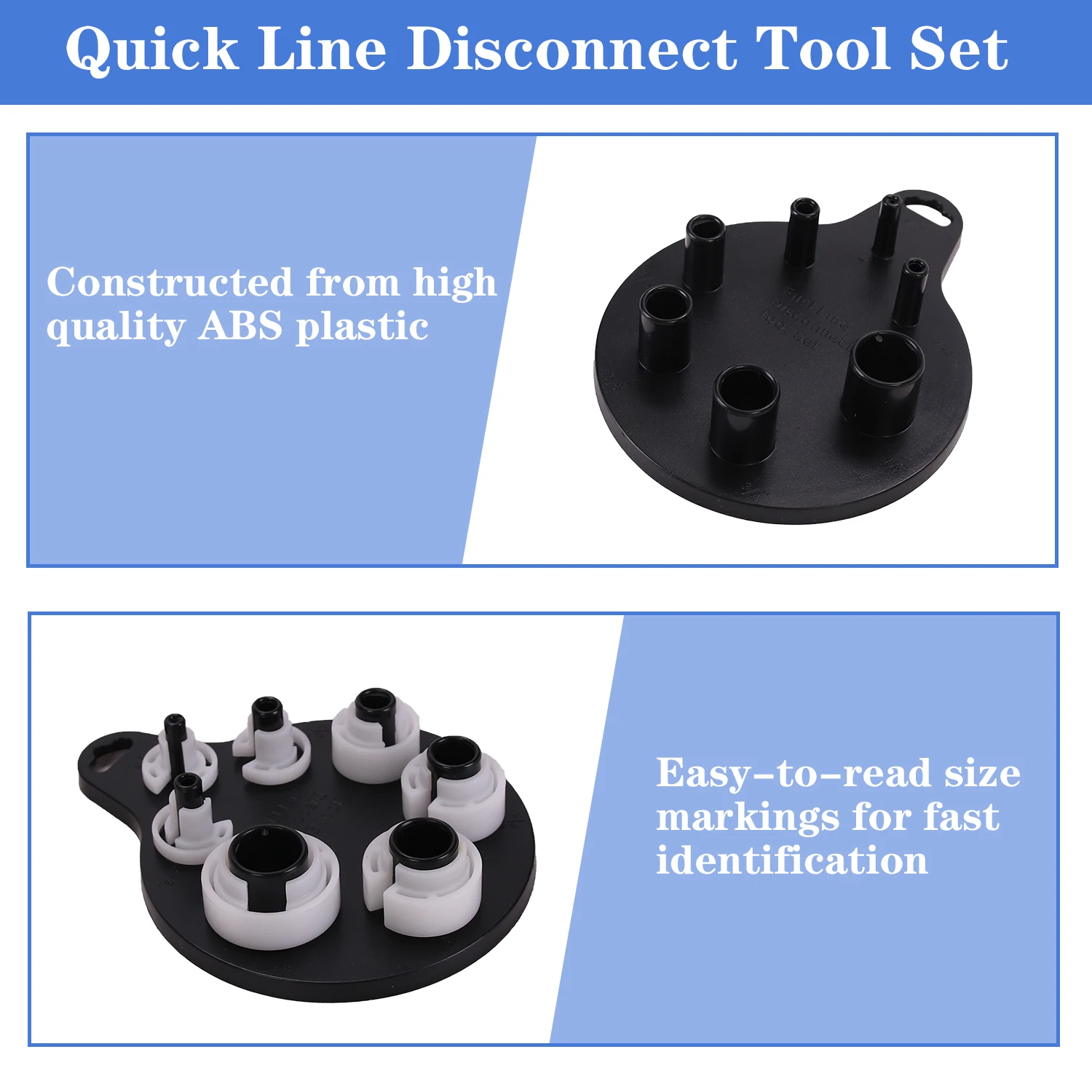 7 pcs A/C Fuel Line Quick Disconnect Tool Set Includes 7 Popular SAE Standard Sizes Quick Disconnect Tool