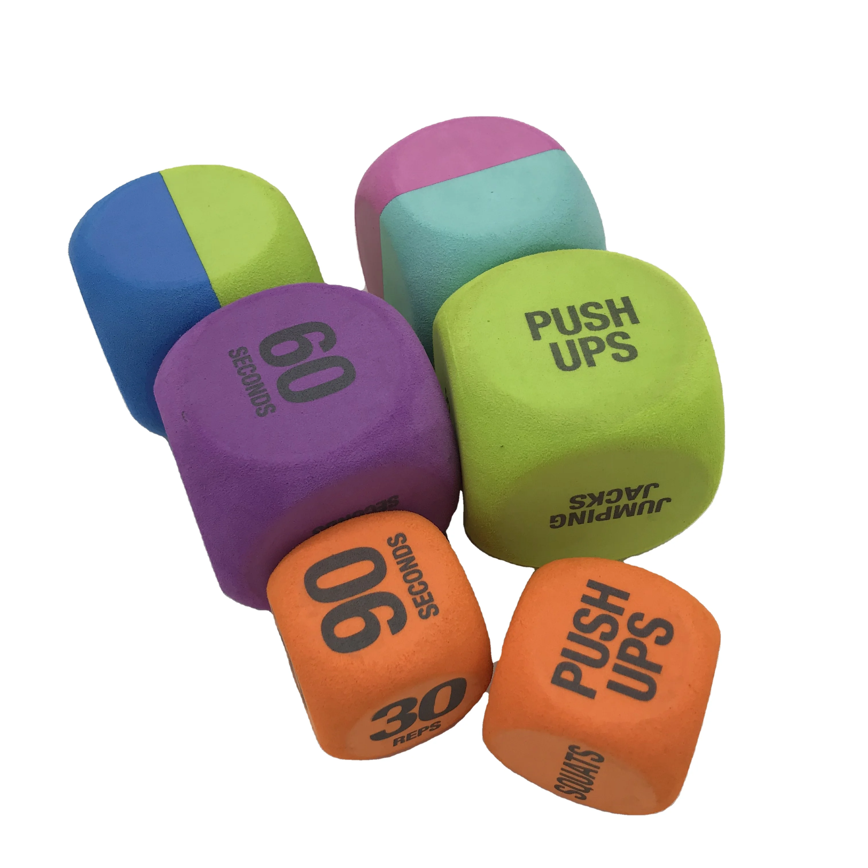 EVA foam games dice with round Factory Directly Custom Colorful Promotional Entertainment EVA Dice