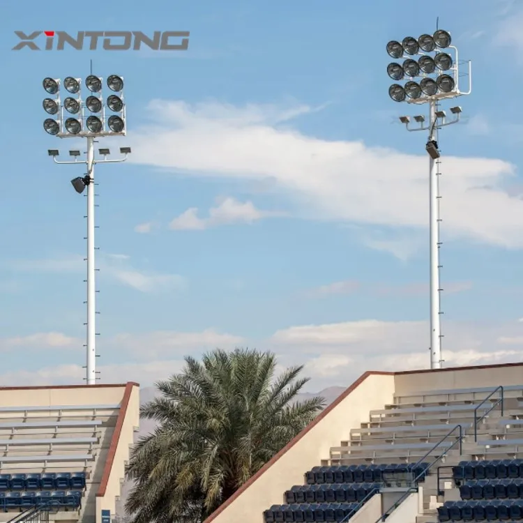  XINTONG 15M-45M высокий Мачтовый подъем цена 300w 500w 800w 1000w уличный светодиодный светильник высокой мачтовой