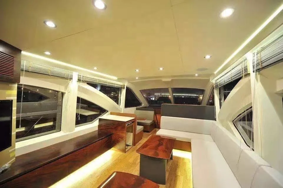 China 55.34ft fiberglass luxury speed yacht boat manufacturer
