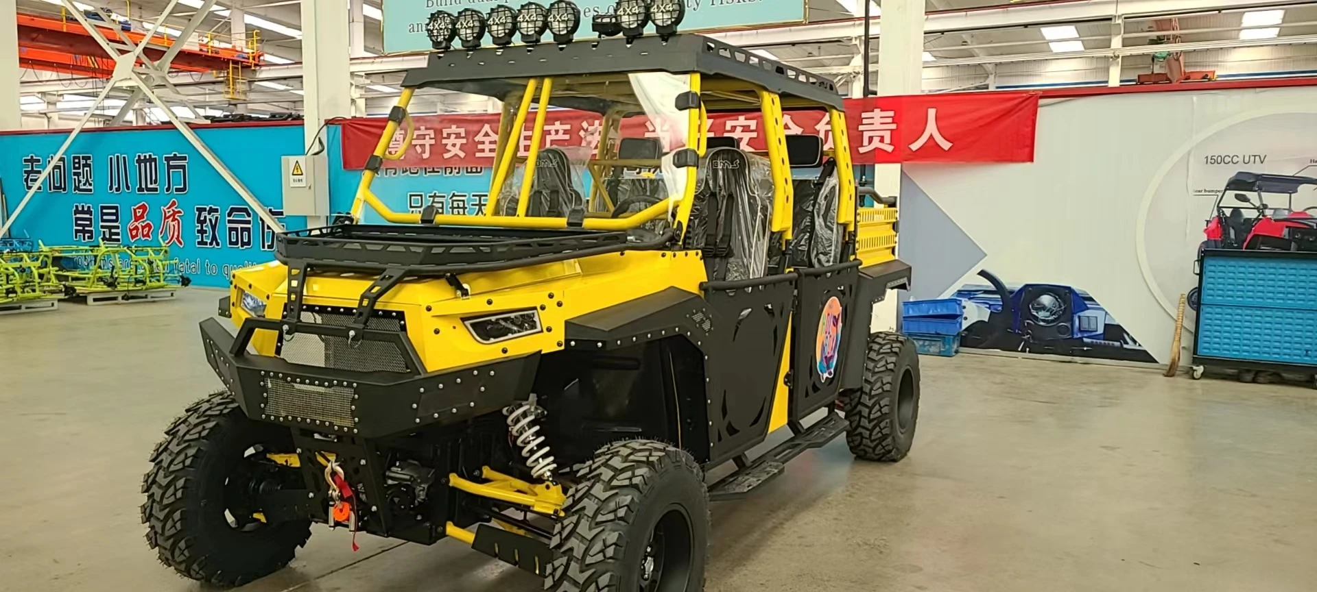 4WD  side by side adults atv utv Off Road Farm Vehicle atv Gas power 1000cc engine bike 6 seats 4x4 dune hunter buggy utv