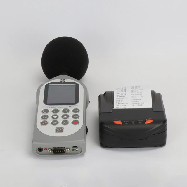 AWA6228+ Noise Sound Level Meter Class 1 Measurement Range 25-140 DBA bluetooth Digital