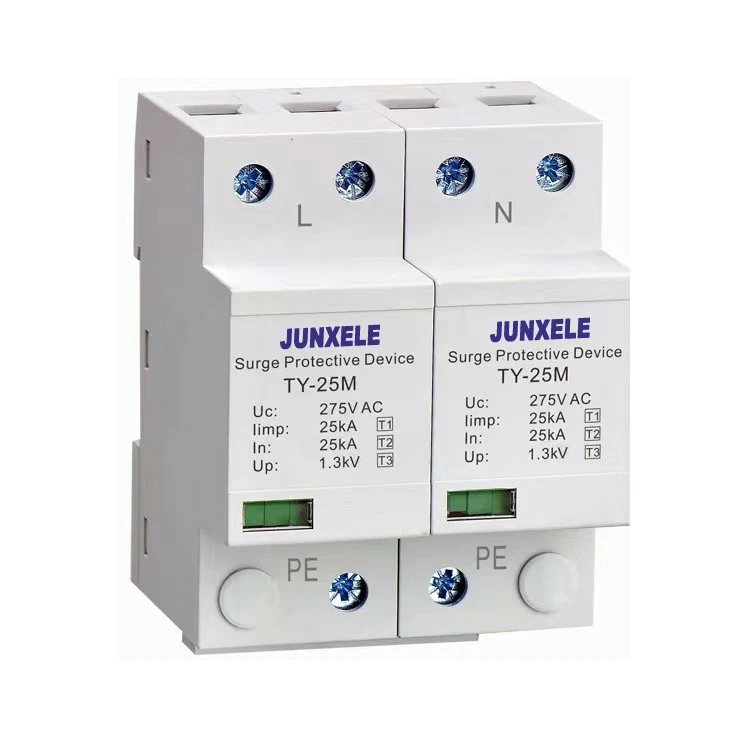 TY-25M Американская классификация проводов 2р 25kA тип 1 2 3, 220v 275v Защита от перенапряжения разрядников подавитель протектор, сетевой фильтр СПД