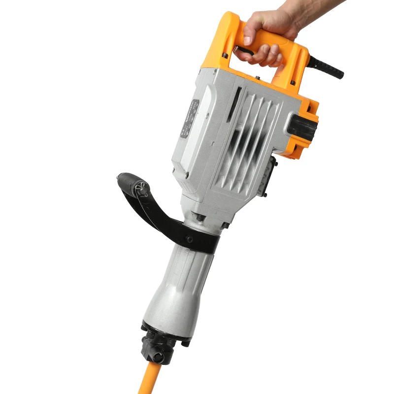 
LUXTER 1600W Industrial Heavy Duty Electric Jack Hammer Demolition Hammer Demolition Power Hammer Breaker Portable 