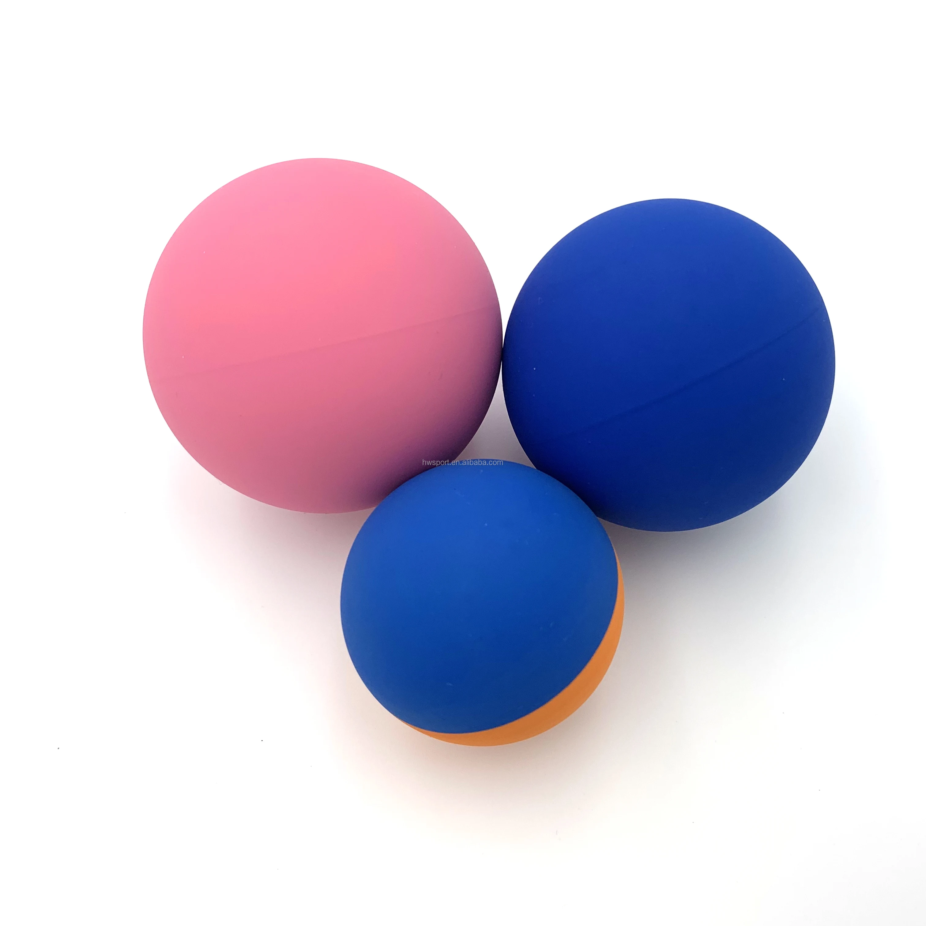 2021 New 60mm 65mm 75mm Customized Logo Printed Squash Racquetball Mini Handballs Rubber Bounce Ball Toys