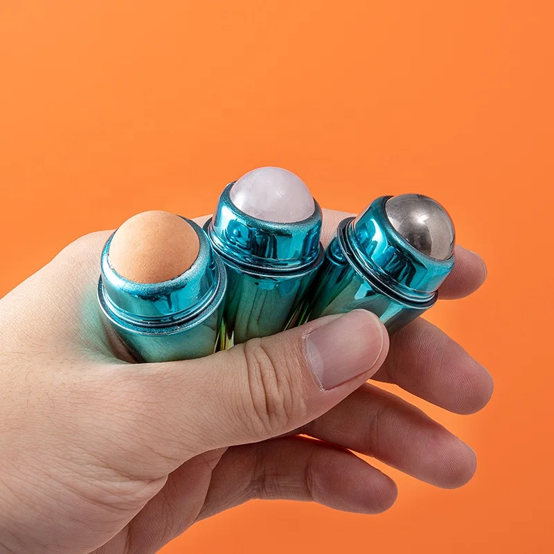 Wingether 2022 Amazon Hot Sale Oil Absorbing Roller Wood Soft And Comfortable Massage Rollers Face Roller Ice Globes