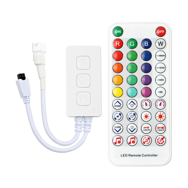 Светодиодные ленты eSann SP611E 38 клавиш модифицируемые пиксельные светодиодные контроллеры SPI с Bluetooth для WS2811 Адресуемая
