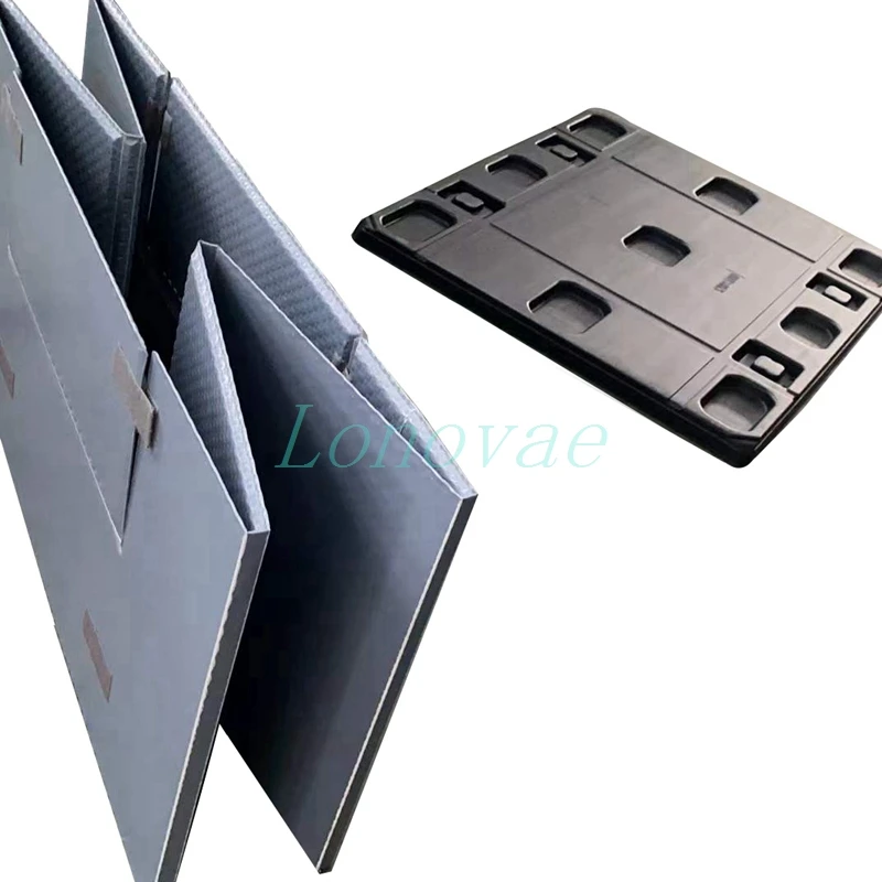 1200*1000mm solid Plastic Honeycomb container manufacturers Plastic Sleeve Pack Pallet Box with skids