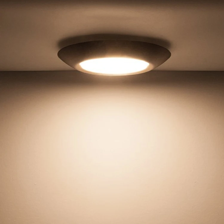  Потолочный светильник для поверхностного монтажа ETL Energy Star 4 дюйма дисковый распределительной коробки 120 В переменного тока 10 Вт 600 лм с регулируемой яркостью влагоместонахождением