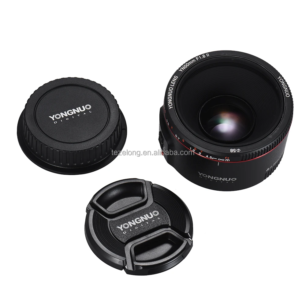 Best Camera Lens YONGNUO YN 50 mm F1.8 MF YN50 mm f/1.8 AF Lens Aperture Auto Focus for Canon Camera D5300 D5200 D750 D500 DSLR