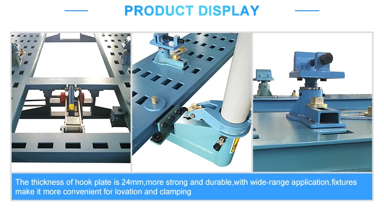 CE Approved Hot Selling 5 Square Holes Pneumatic Car Frame Machine Bench Table for Car Body Repair
