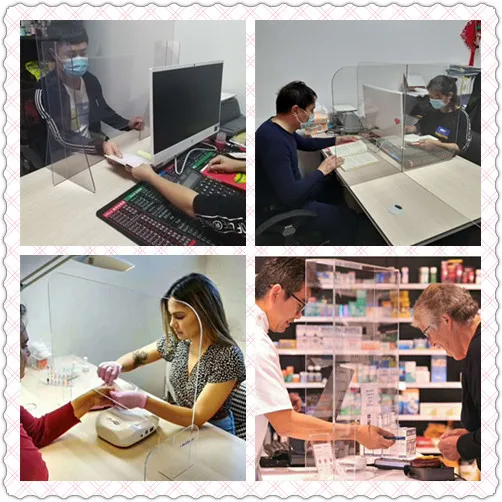 Pactic Sheet PET PSTG Office Desk Clear Acrylic Isolation Board