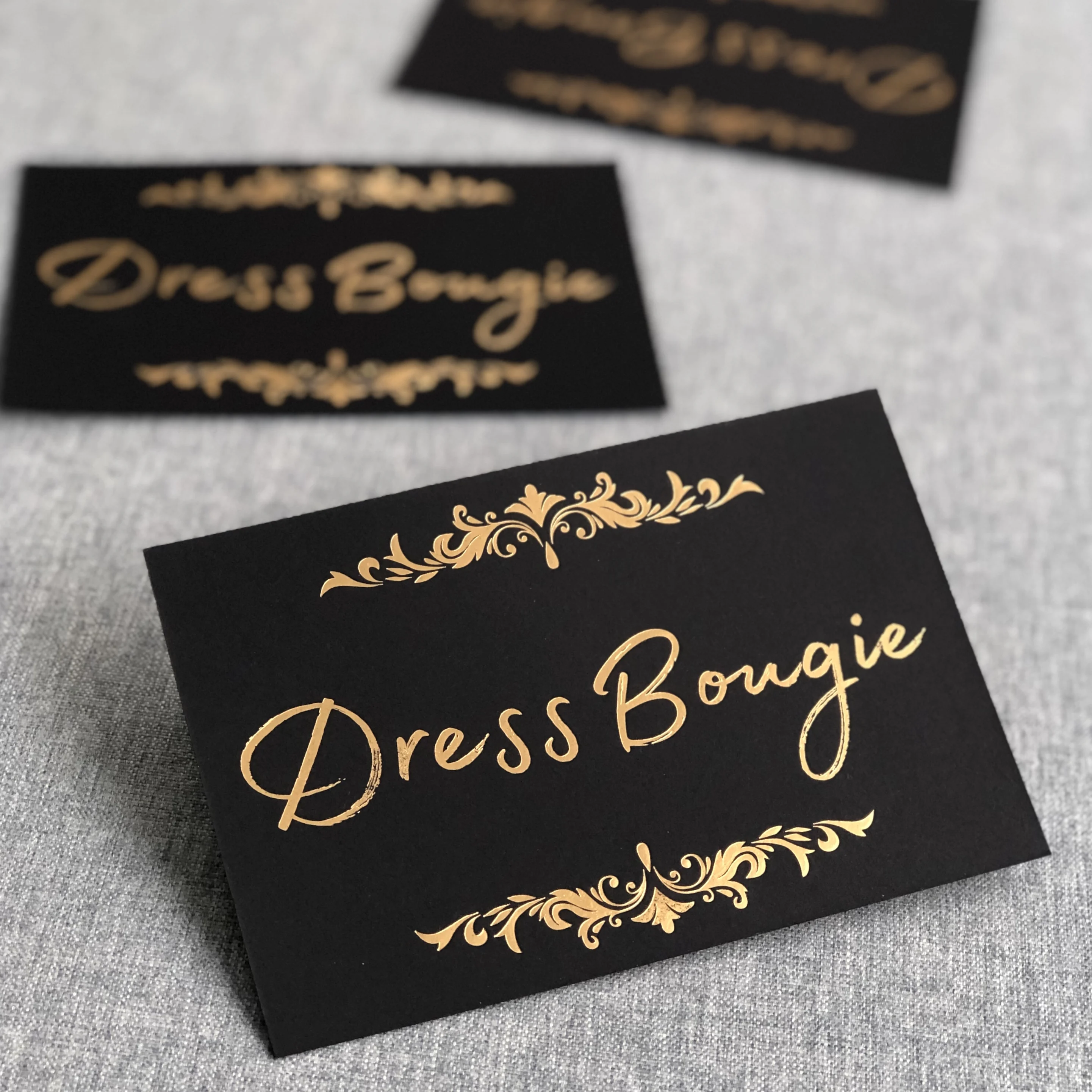 .4 color Printing Plastic PVC Paper Card Inkjet Printable Business Card Foiled Thank You Cards