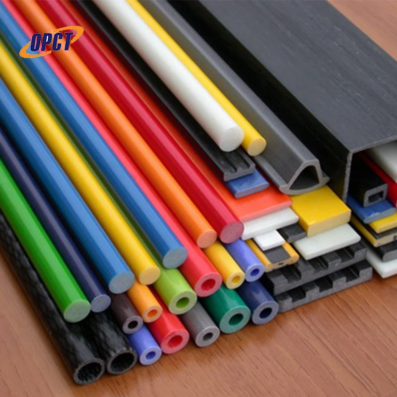 Colorful Durable Solid Fiberglass FRP round Rod Pultrusion Product
