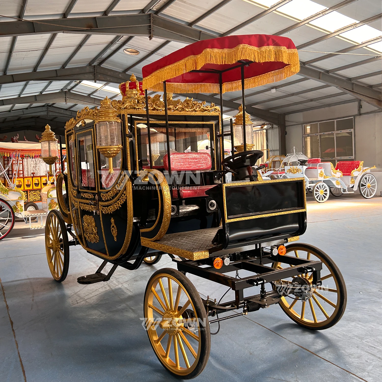 Top Quality Logo Royal Carriages Electric Classic Royal Carriage Cinderella Electric Carriage for Sale
