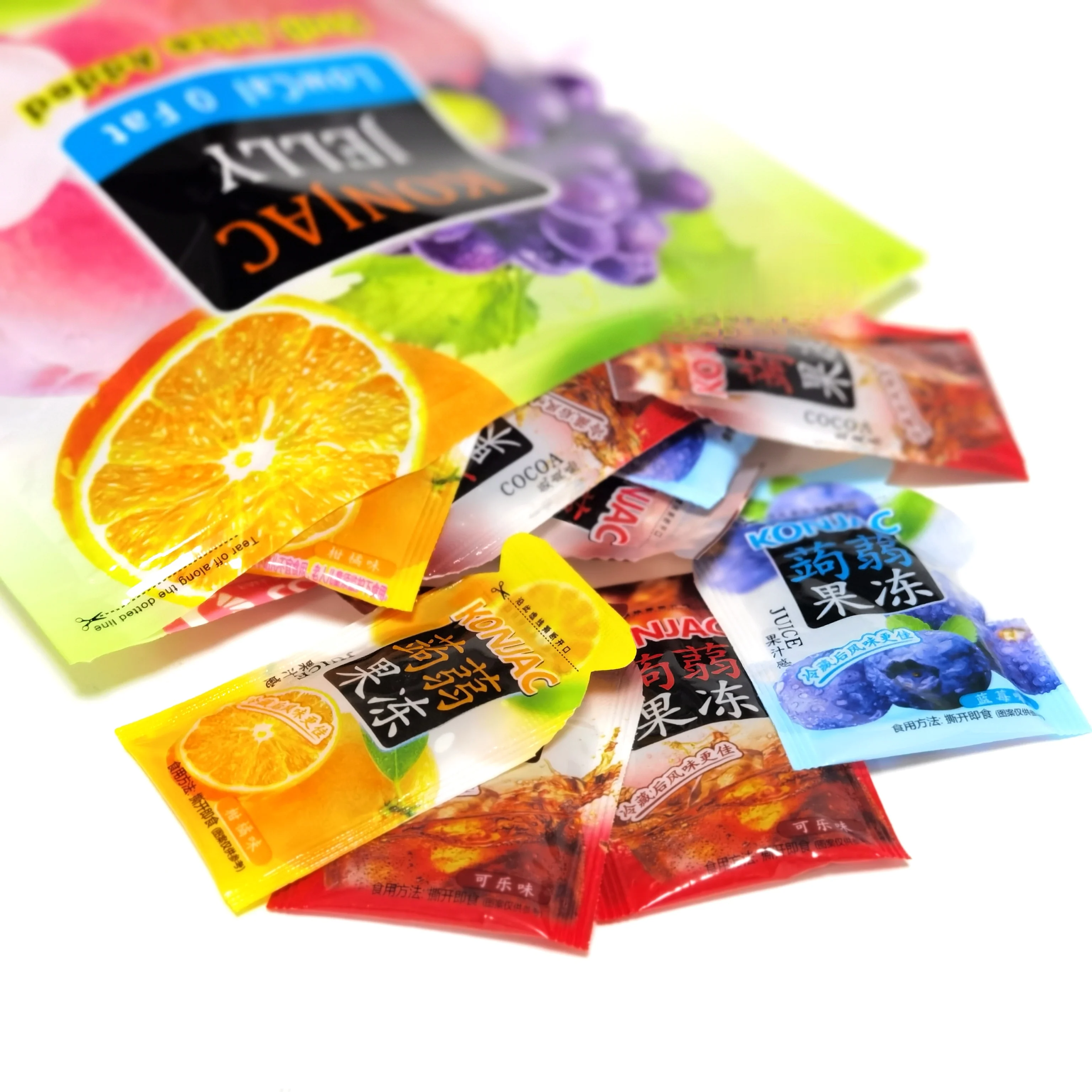 Hot selling jelly Wholesales directly factory mini pack fruit flavored Konjac jelly