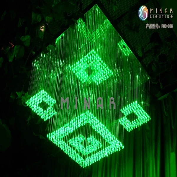 
3*0.75mm PMMA dot points Side spot light fiber optic for pendent chandelier 