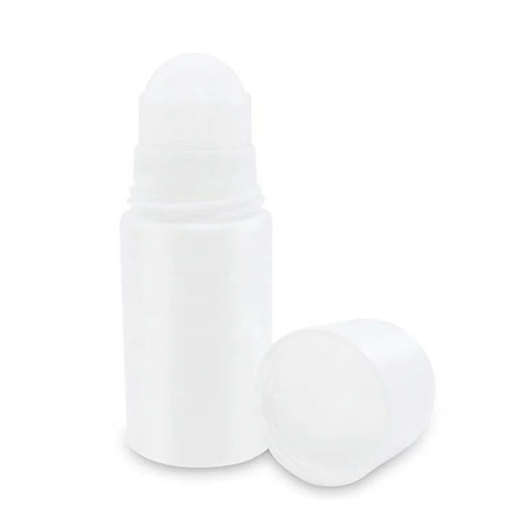 50mL Empty Refillable Deodorant Container Plastic Roller Bottles Antiperspirant Roll on Bottle