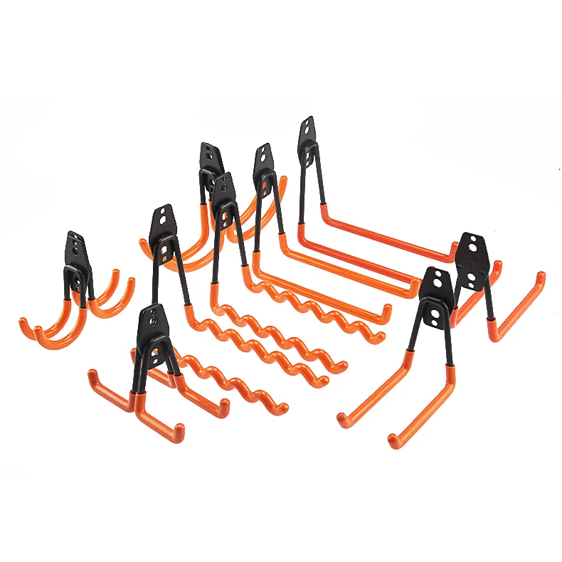 Heavy Duty Utility Balcony Hook Wall Mounted Storage Tool Hanger Ladder Hook Household Plastic Dipping Garage Hooks