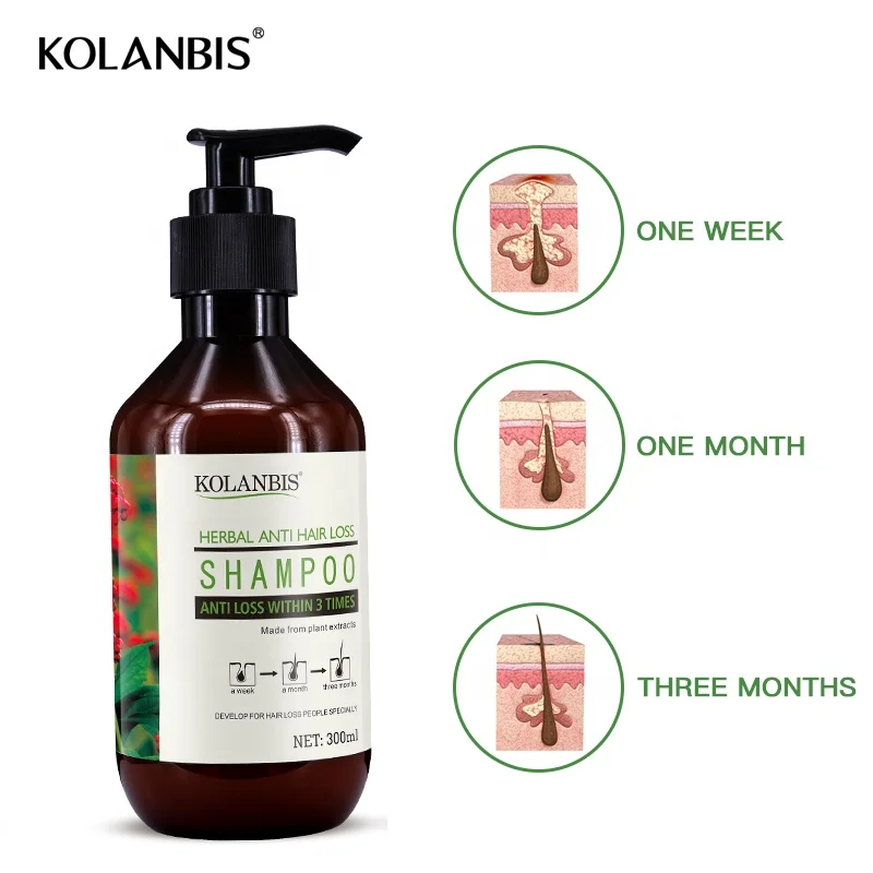 KOLANBIS Biotin Shampoo Strengthen Hair Follicles Hair Care Line Treatment Hair Growth