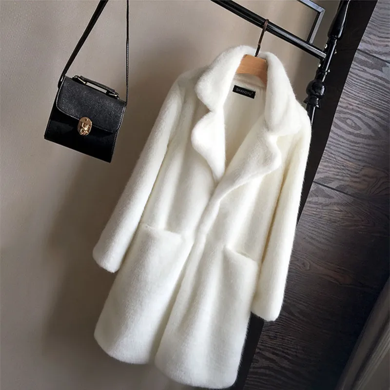 Wholesale Custom Long Design Women Jacket Winter Fur Coats for Ladies