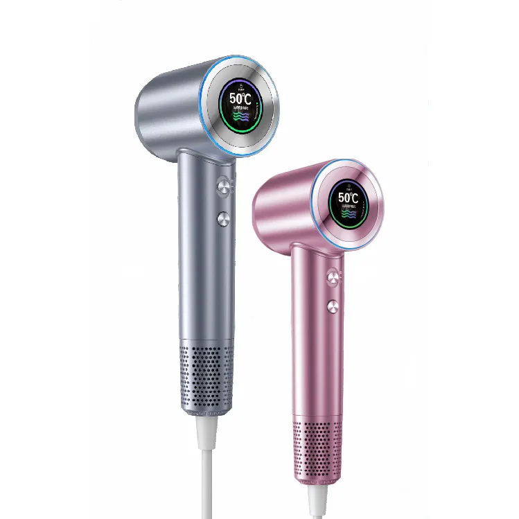 High speed anion hair dryer, 1600W negative ionic hair dryer with screen display , 110000RPM