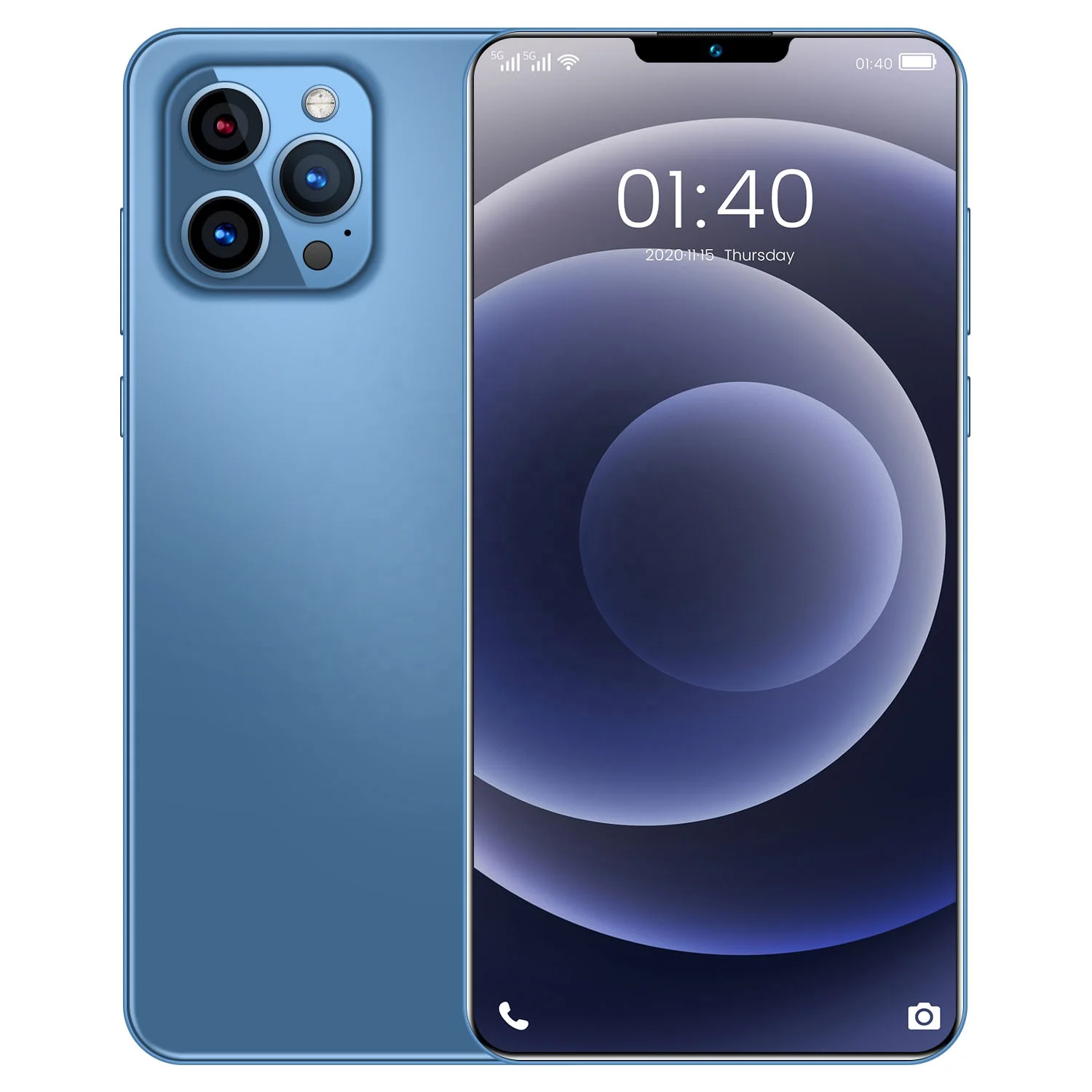  Phone12 Pro Max мобильный телефон 512GB для распознавания лиц и отпечатков пальцев Разблокировать сотовый Поддержка Двойная sim-карта двойной режим ожидания смарт-чехол