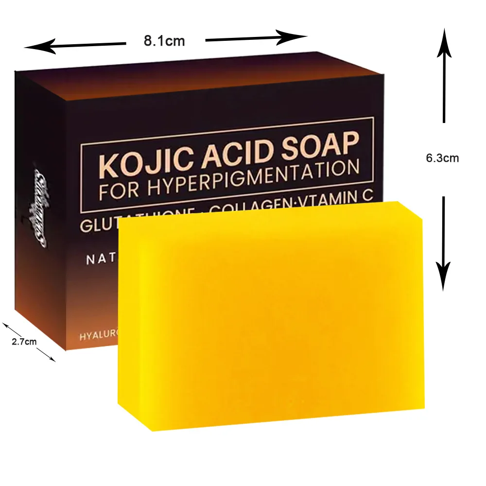 Bath Supplies skin care Kojic Acid Soap 7 Days Whitening Lightening Face Bleaching Body Bathing Whitening lemon Kojic Acid Soap