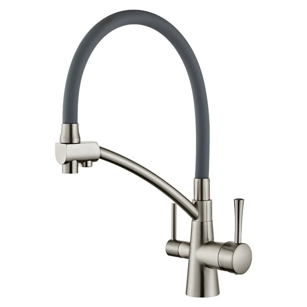 Yundoom Oem Torneira Stainless Steel Griferia With Pull out Mixer Glass Rinser Bandeja Giratoria Grifo Para Cocinas