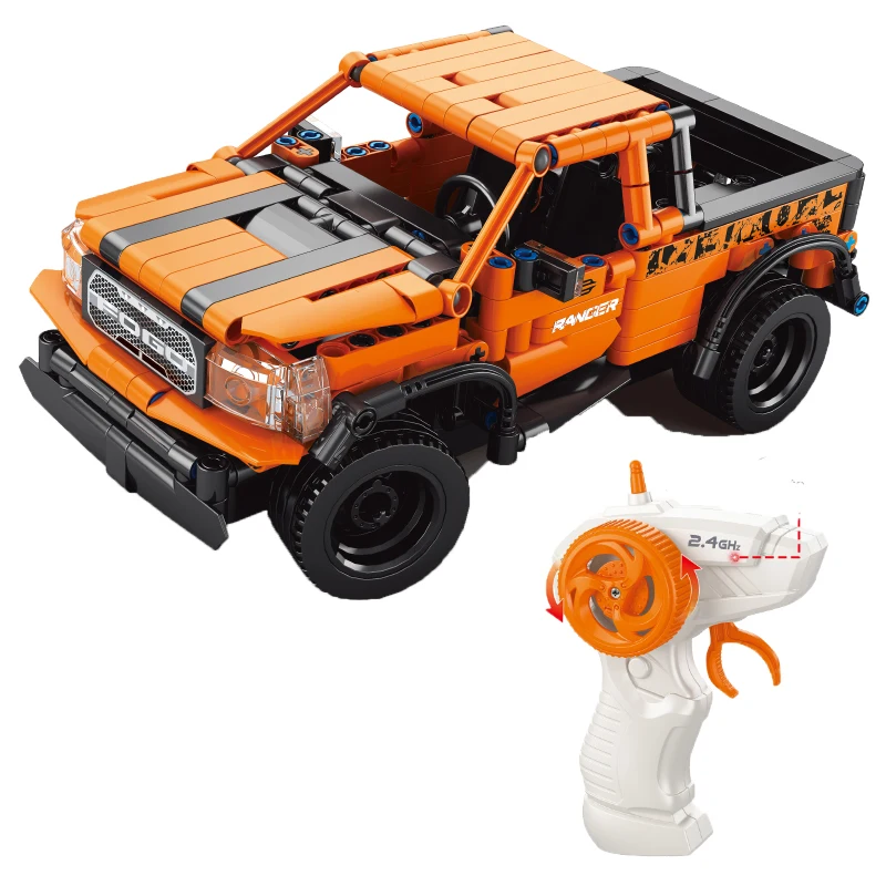 Big Sets Plastic Block Puzzle Wholesale Price Kids Building Blocks Children Electric Rc Remote Control Car Rock Crawler