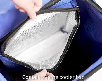 2022 handle folding grocery shopping bag trolley with big 21cm wheel