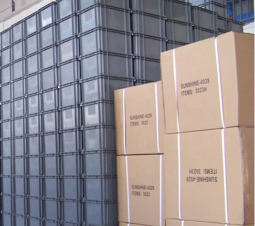 Hot sale Heavy Duty Stackable Container Storage pallet box & Bins Turnover box vega fruit eggs plastic crate