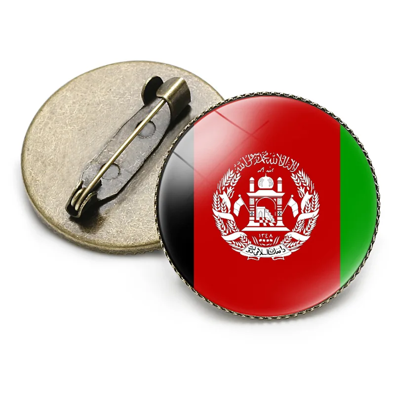 Afghanistan Flag Badge Country Flag Flags Metal Patriotic Lapel Pin Souvenir