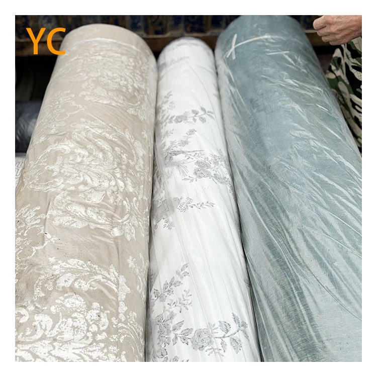 Shaoxing yongcheng текстильная Высококачественная жаккардовая Затемняющая ткань для штор