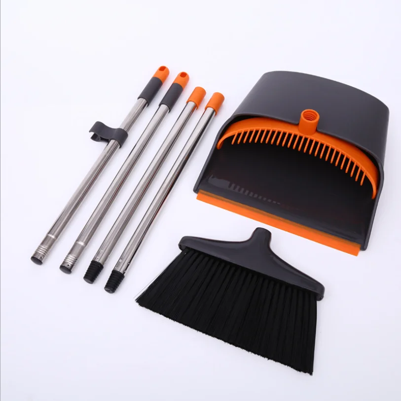 Broom and Dustpan Set for Home, Dustpan and Broom Set, Broom and Dustpan Combo for Office Home Kitchen