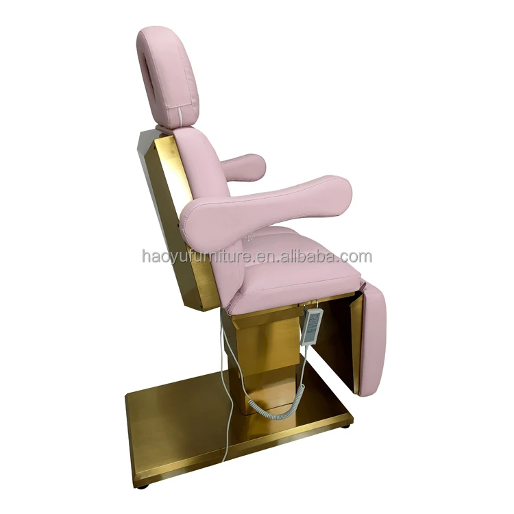 pink leather cover massage table facial chair spa beauty salon esthetician facial chair