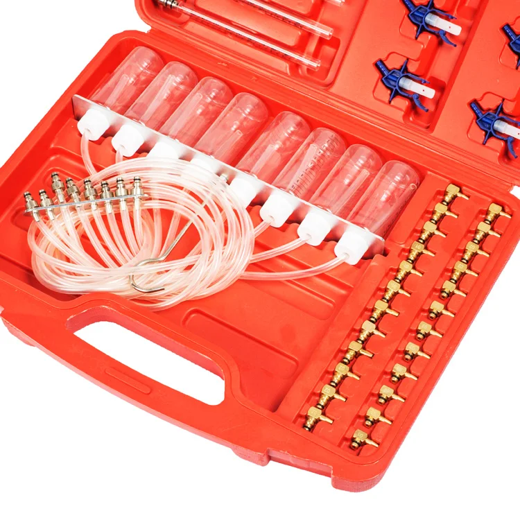 Diesel Engine Injector Flow Test Diagnostic Adaptor Set Meter Fuel injector flowmeter Cylinder Common Rail Tool