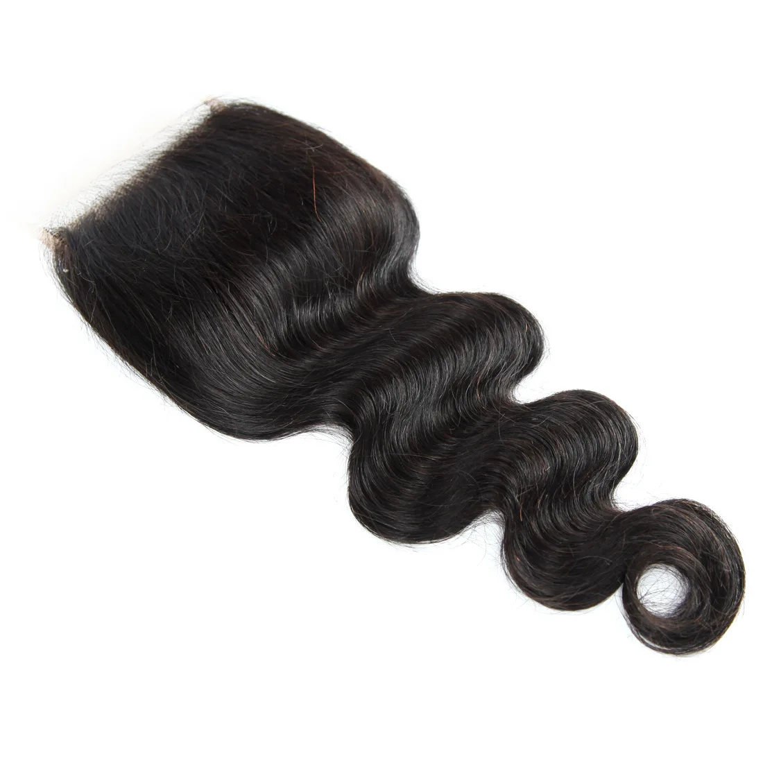 Human Hair Lace Closure 4*4 Size Body With Baby