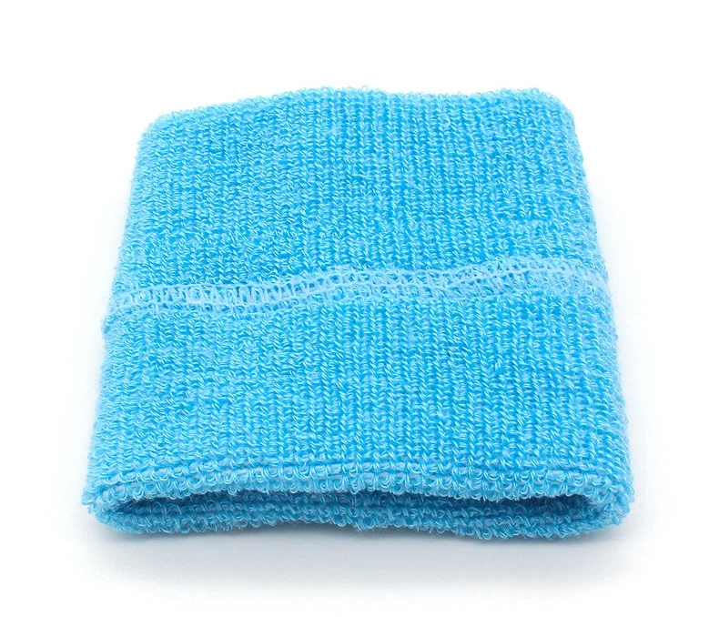 Wholesale YangZhou Polyester Wristband Cotton Wristband Headband Gym with logo Custom Wristband for Sports