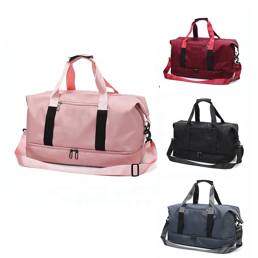 Yoga Fitness Gym Sport Bags Dry Wet Handbags Swimming Duffel Bag Shoe Compartment Duffel Bag