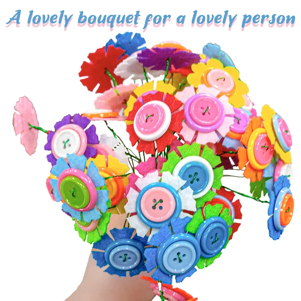 DIY Felt Flower Vase For Kid 6+ Make Your Own Floral Vases Art and Crafts Vase for Home decor