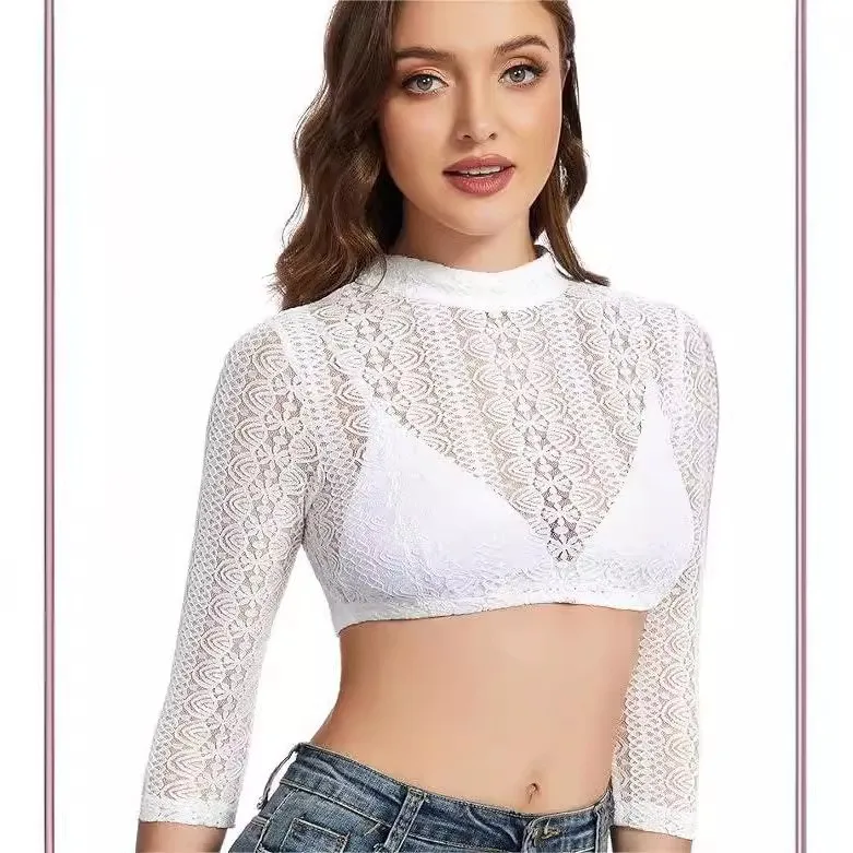 Sexy White Lace Ladies Oktoberfest Blouse German Bavarian  Costume Beer Maid Vintage Costume