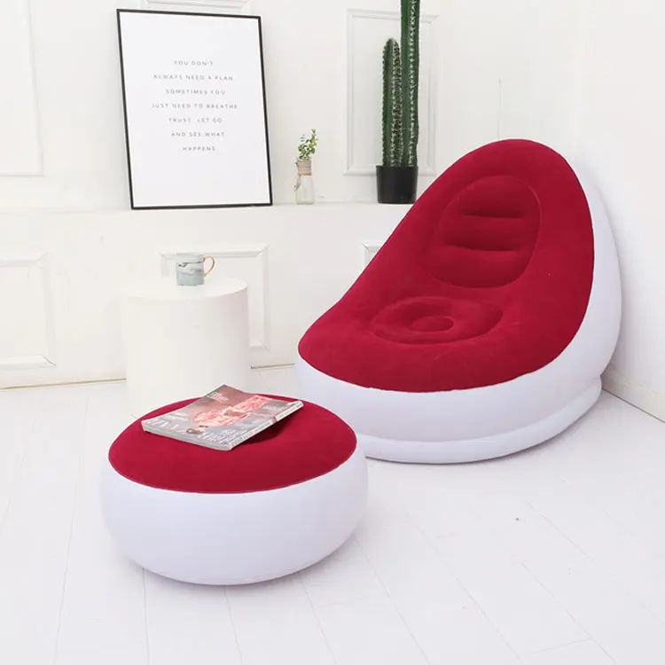 Pvc Party Plastic Lazy Relax Air Sofa Bed Inflatable Seat Air Inflatable Reclining Lounger