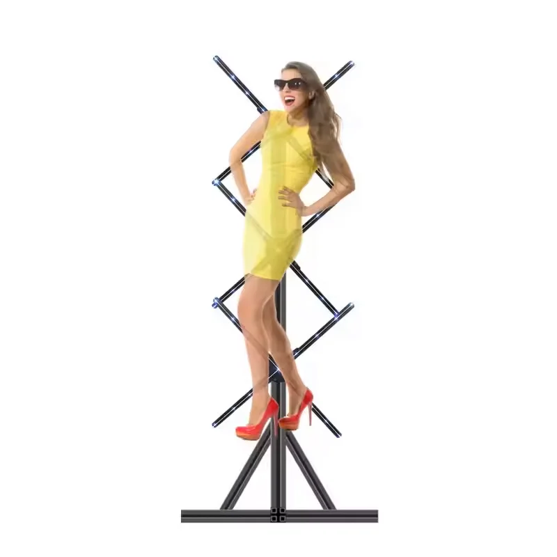 Holographic LED Fan Display Projector Digital Signage And Advertising Display Fan With 3d Hologram Fan