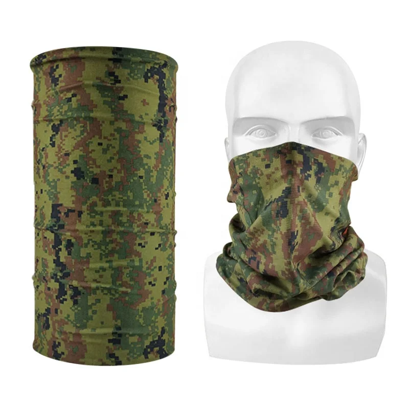 Полиэстеровый шарф-труба для лица многофункциональная Бандана с сублимационным принтом камуфляжная мягкая бандана