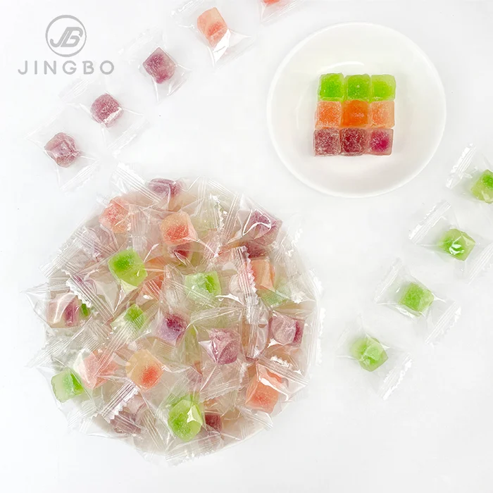 Factory Wholesale Low Price Multi-Colored Fruity Pop Jammed Sweet Gummy Candy and Confectionery