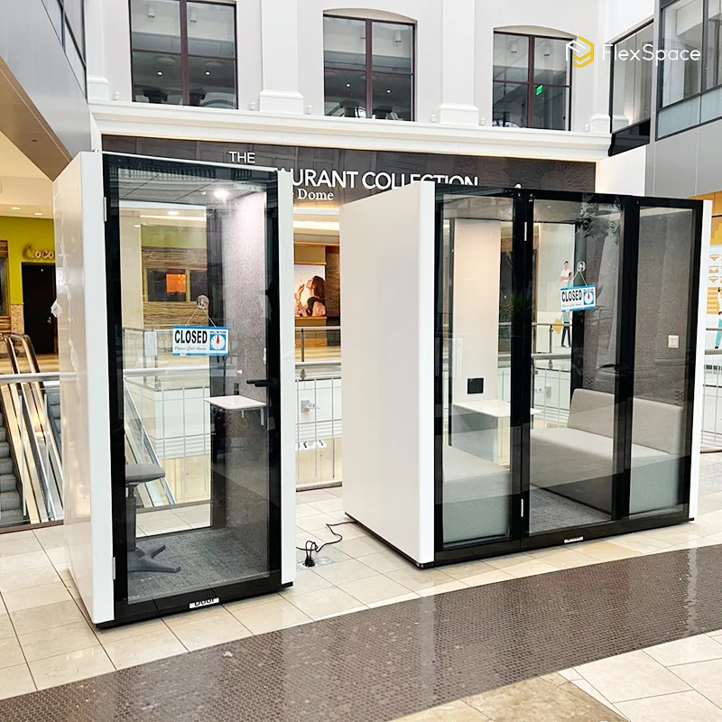 Flexspace 2024 New Eco-friendly Meeting Booth Silent Phone Booth Soundproof Office Pod Acoustic Private Coworking Space