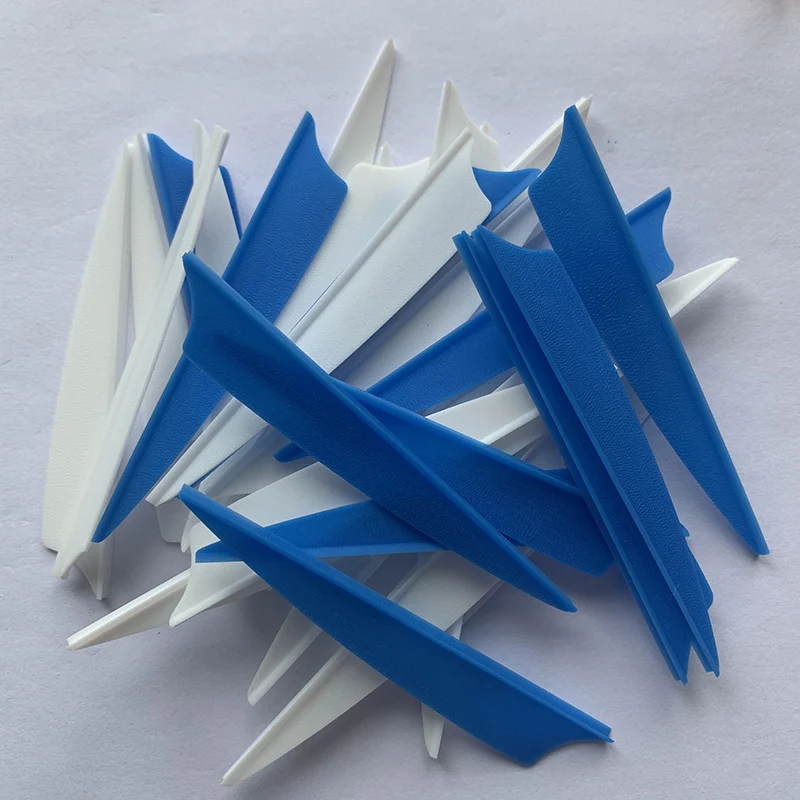 Factory Outlet Archery Arrow DIY Fletching 3Inch Shiled Archery Carbon Arrow Feather Fletching Plastic Vanes